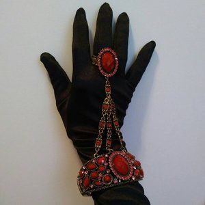 NWOT Statement Ring+Bracelet combined antique gold